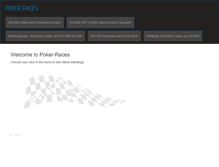Tablet Screenshot of poker-races.com